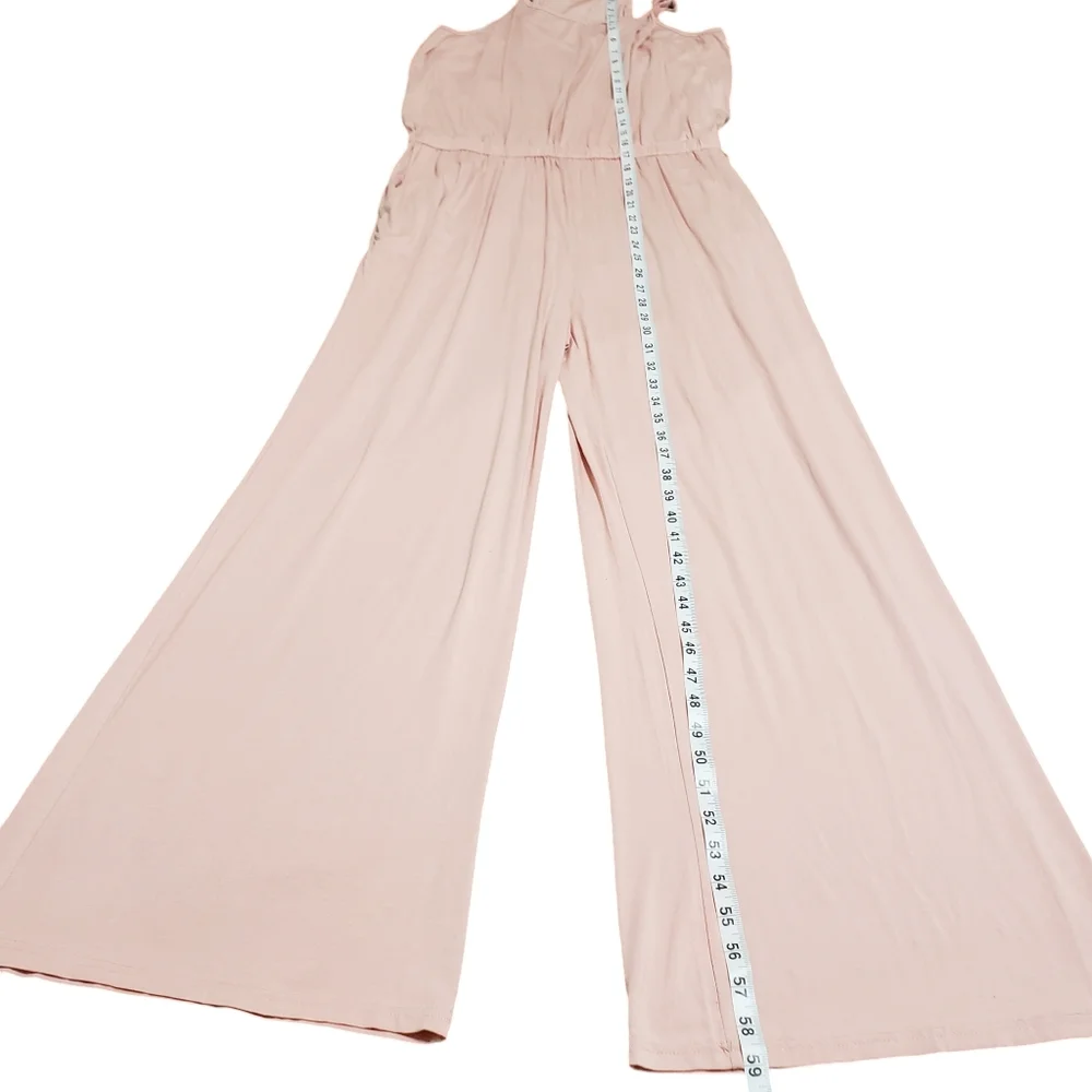 Froemds Womens Pink Spaghetti Strap Jumpsuit X-Large - Picture 12 of 15